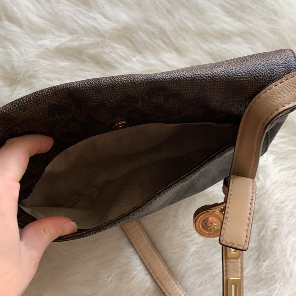 Michael Kors | brown MK Satchel Crossbody Bag - Picture 8 of 16